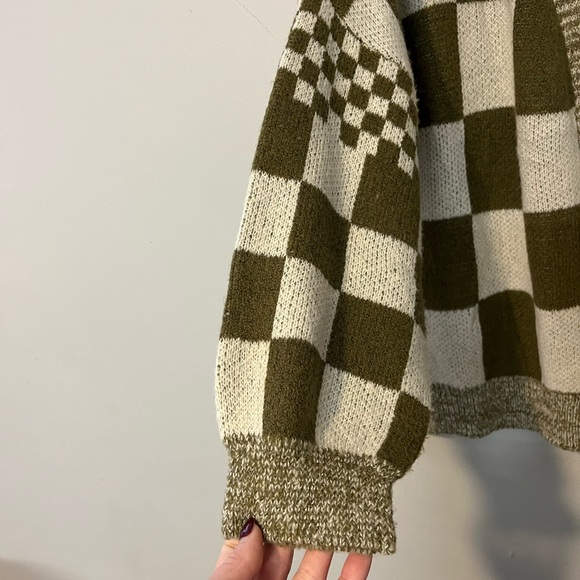 Checkered cardigan - Picture 5 of 11
